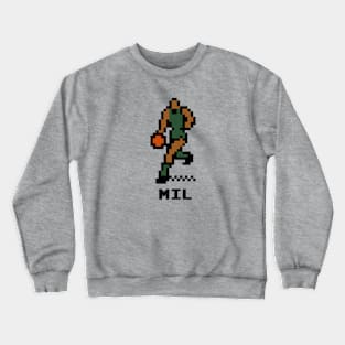 8-Bit Basketball - Milwaukee Crewneck Sweatshirt